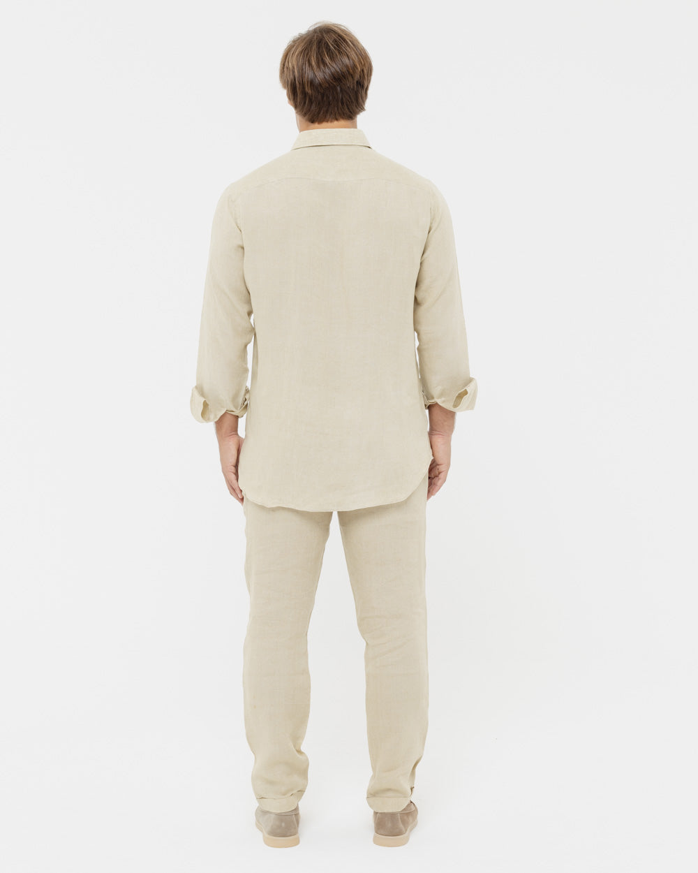 Sand Beige - 100% Linen Matching Set