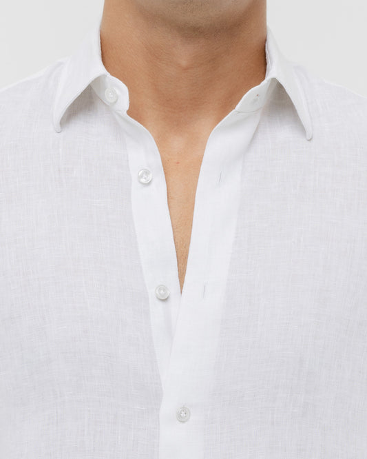 Pure White - 100% Linen