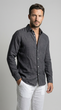 Shadow Black - 100% Linen