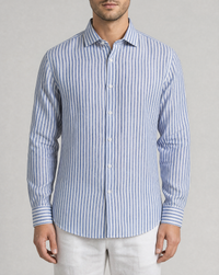 Sea Stripe - 100% linen