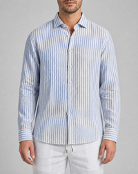 Sea Stripe - 100% linen