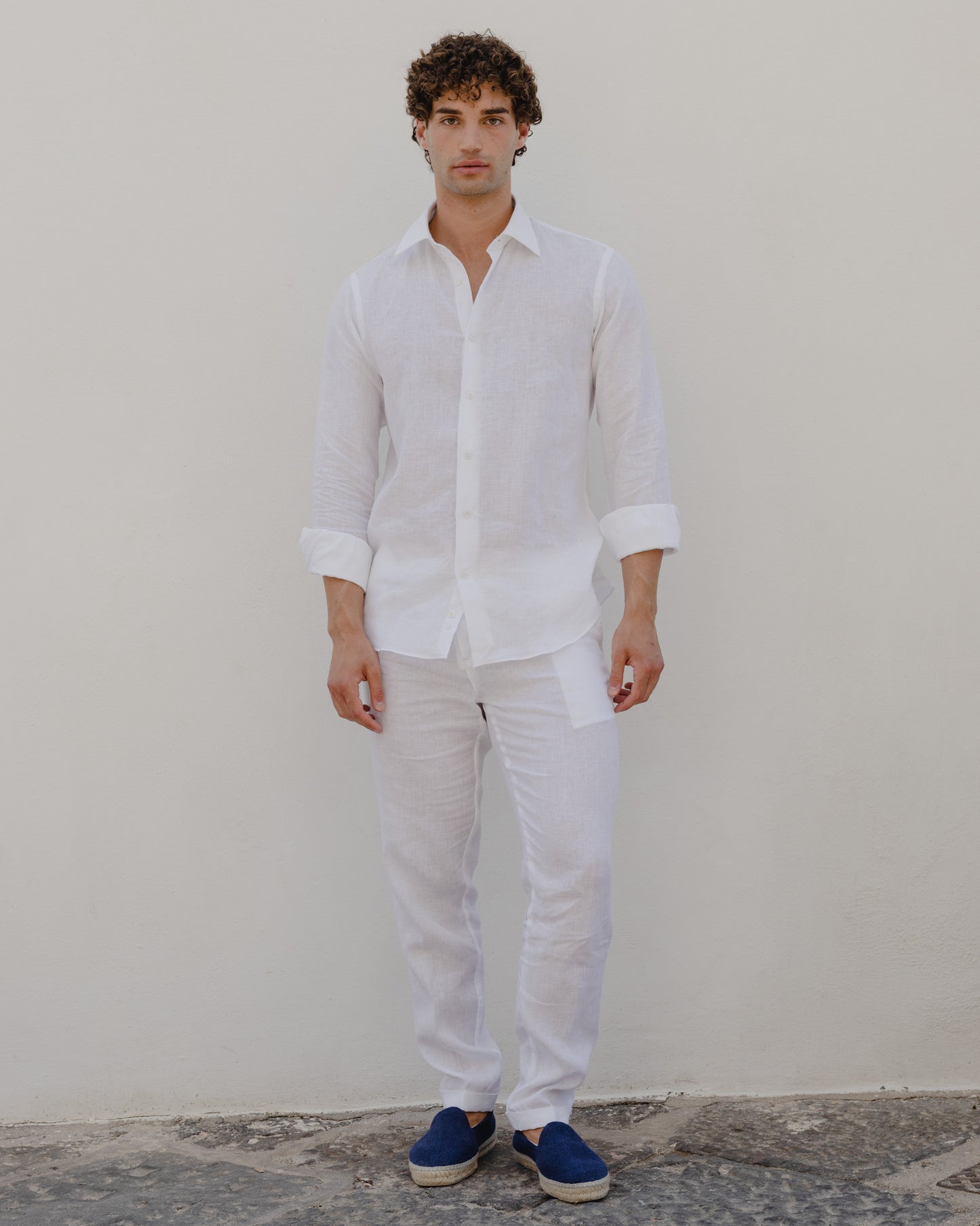 Pure White - 100% Linen Shirt