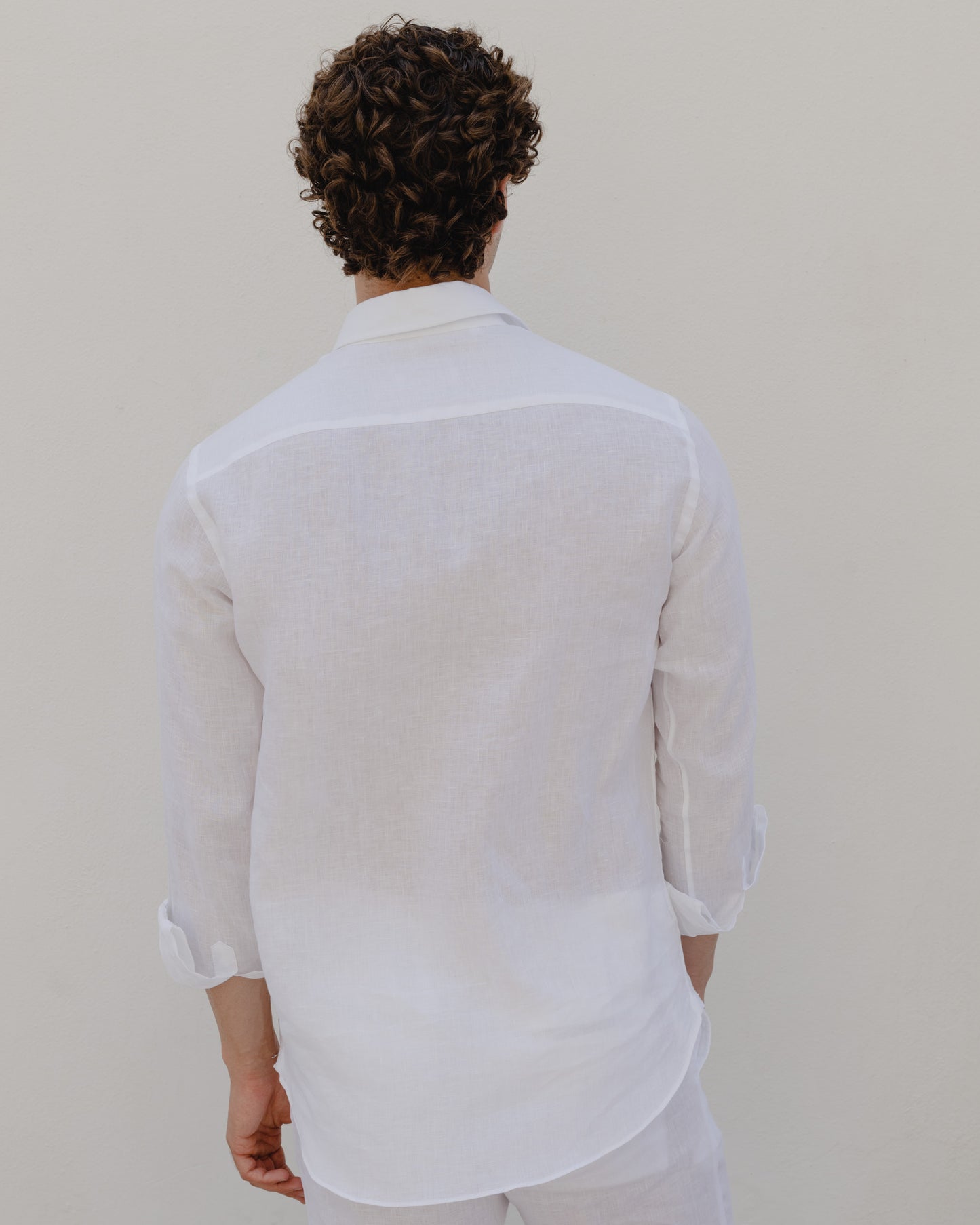Pure White - 100% Linen Shirt