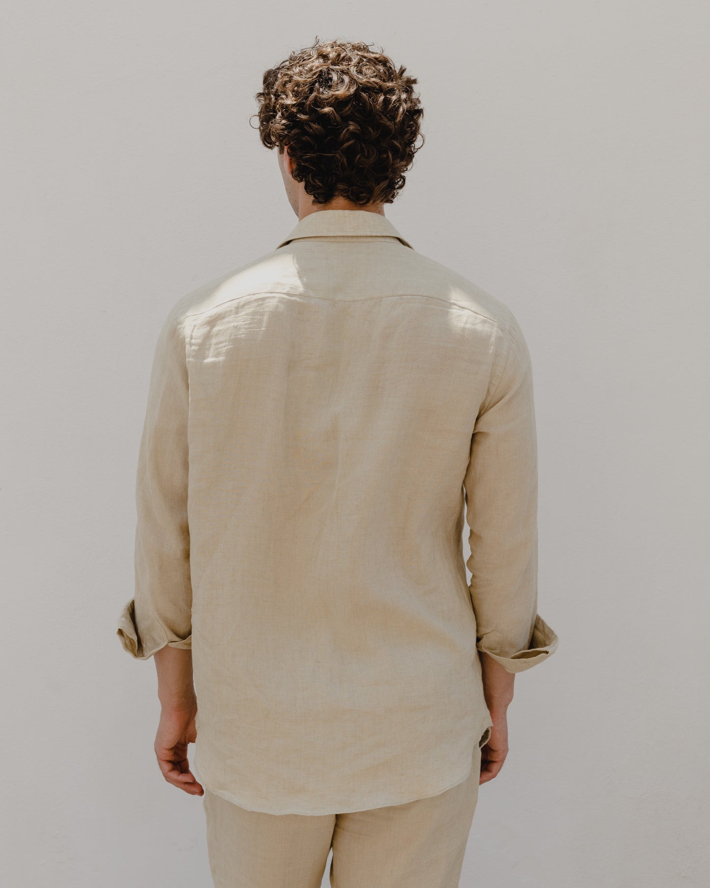 Sand Beige - 100% Linen Shirt