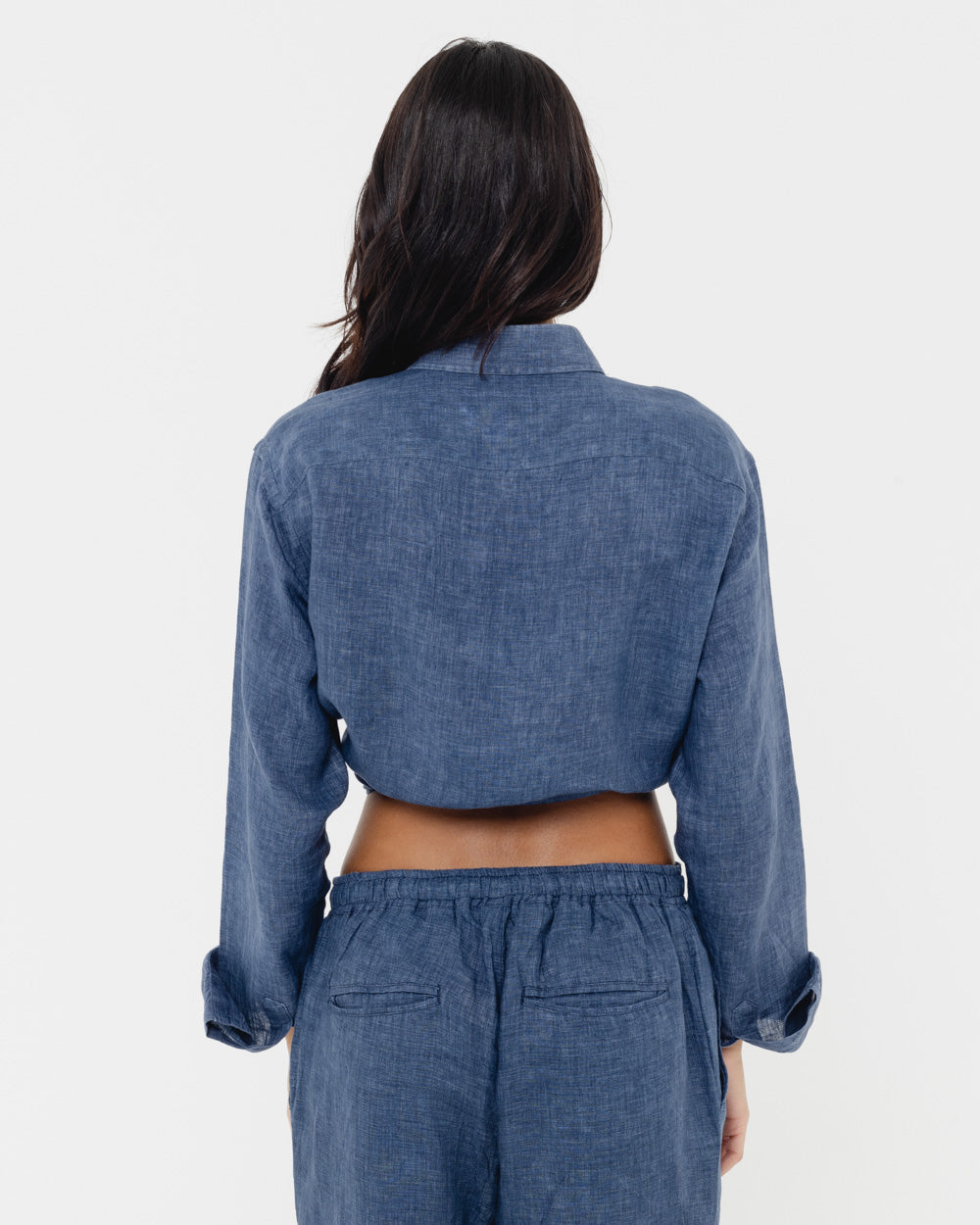 Capri Blue - 100% Linen Shirt