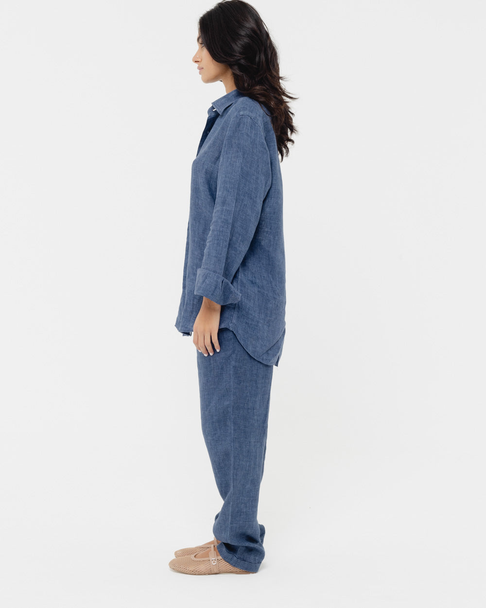 Capri Blue - 100% Linen