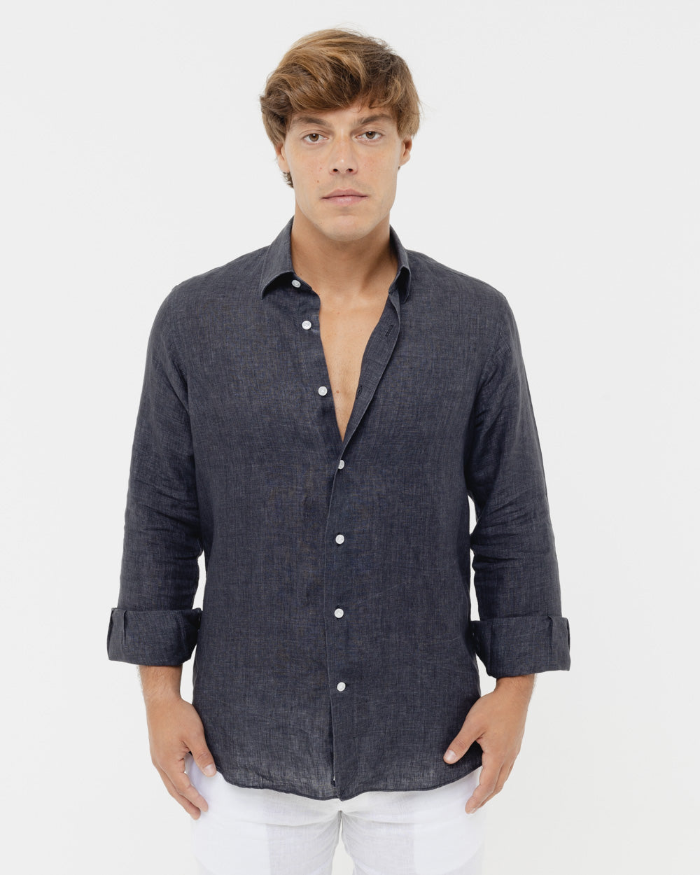Shadow Black - 100% Linen Shirt