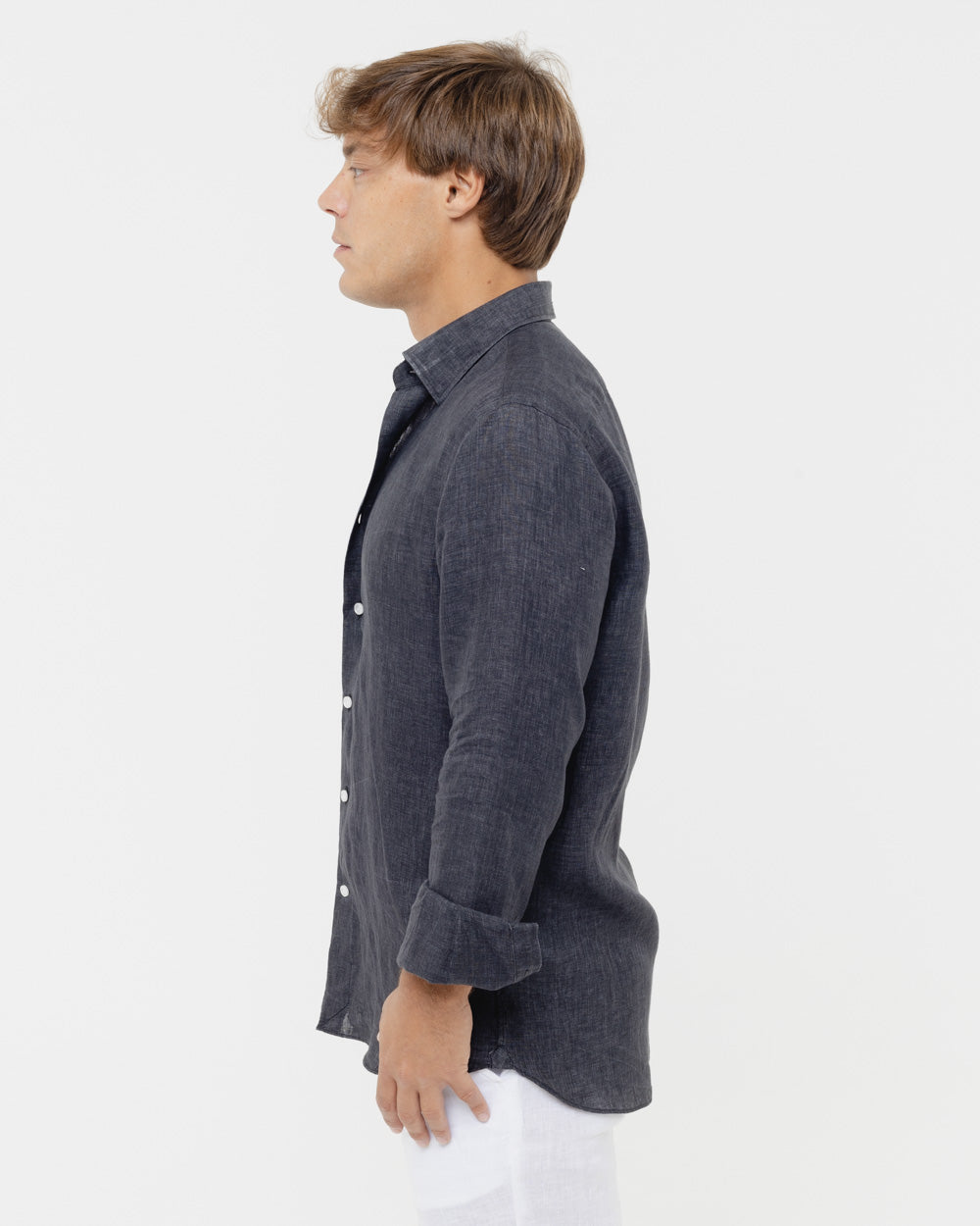 Shadow Black - 100% Linen Shirt