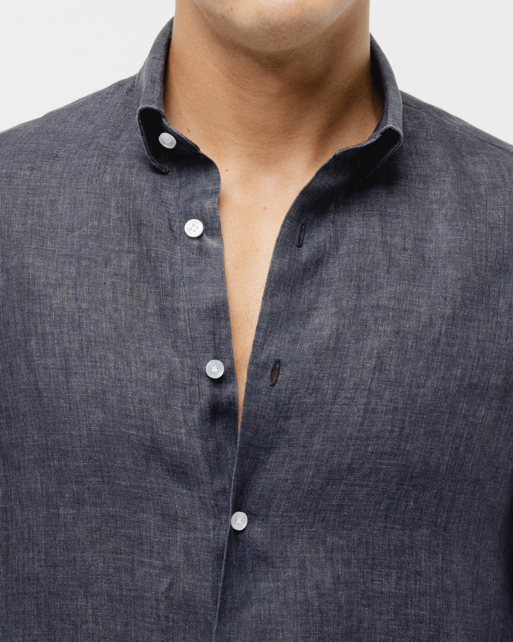 Shadow Black - 100% Linen Shirt
