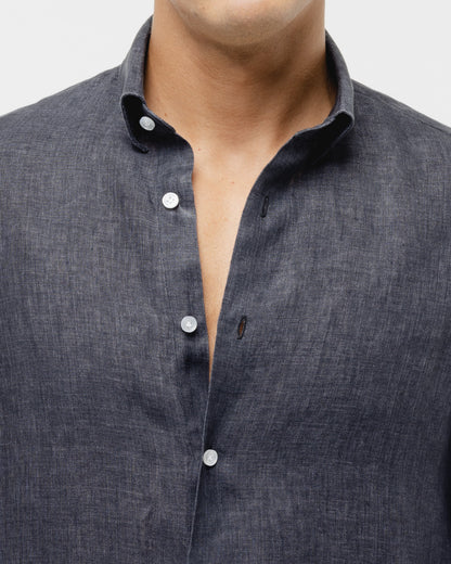 Shadow Black - 100% Linen Shirt