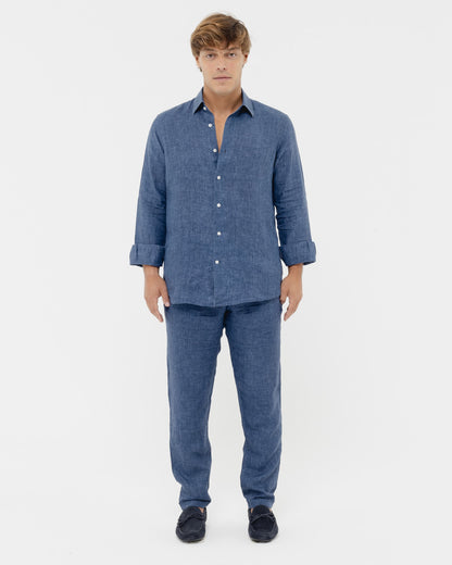 Capri Blu - 100% Linen Matching Set