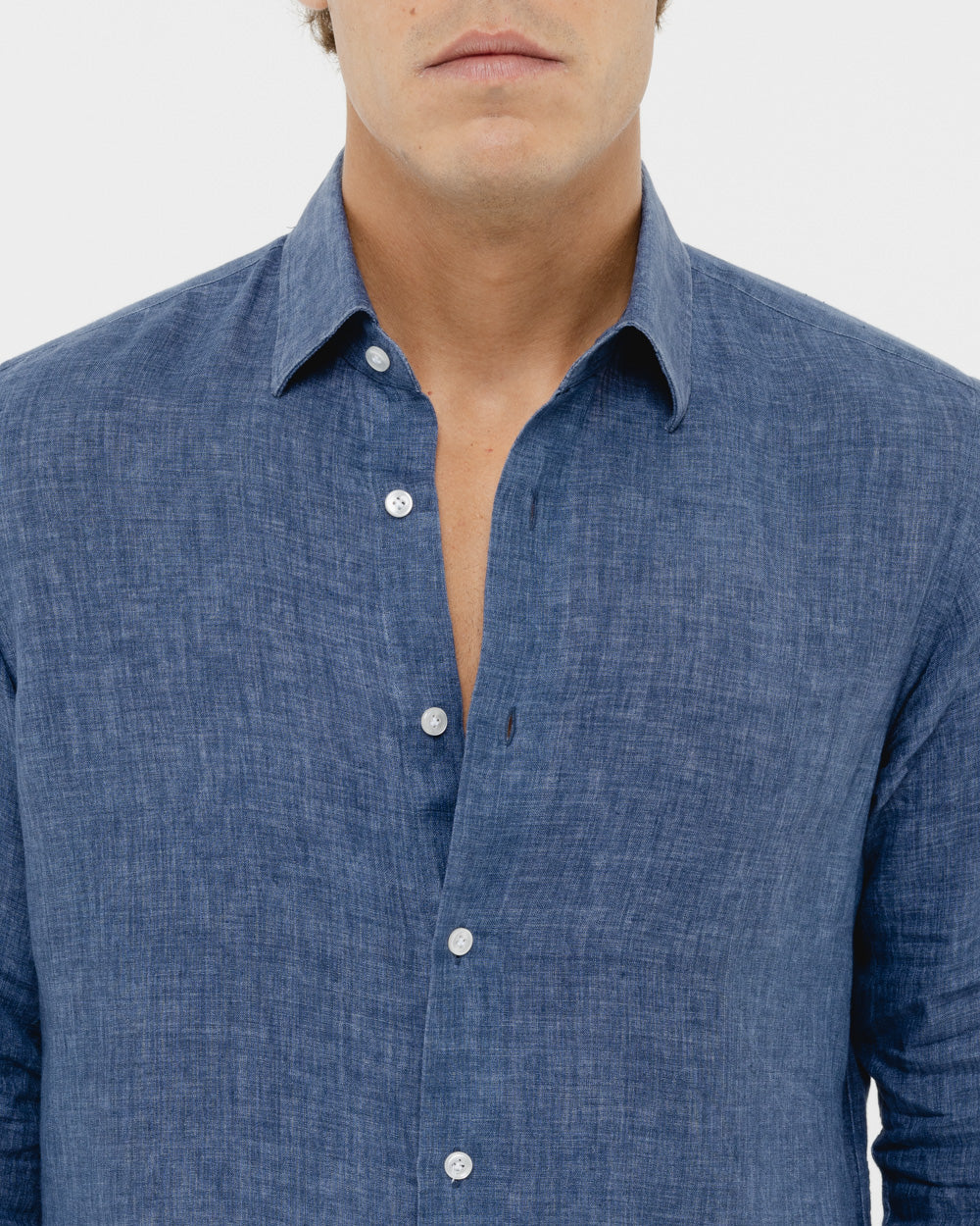 Capri Blue - 100% Linen Shirt