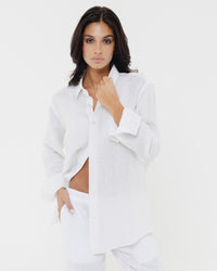 Pure White - 100% Linen