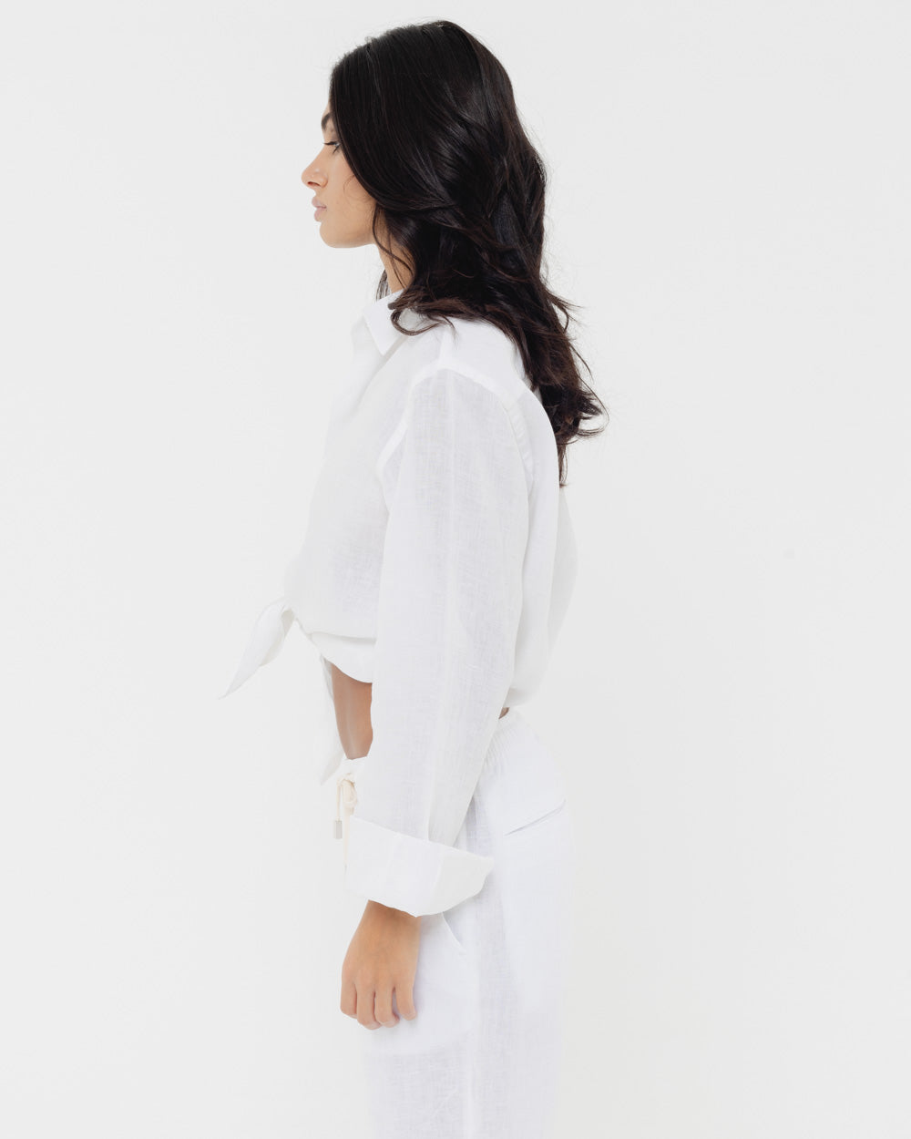 Pure White - 100% Linen Shirt