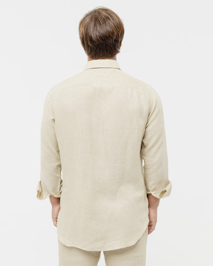 Sand Beige - 100% Linen Shirt