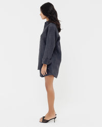 Shadow Black - 100% Linen