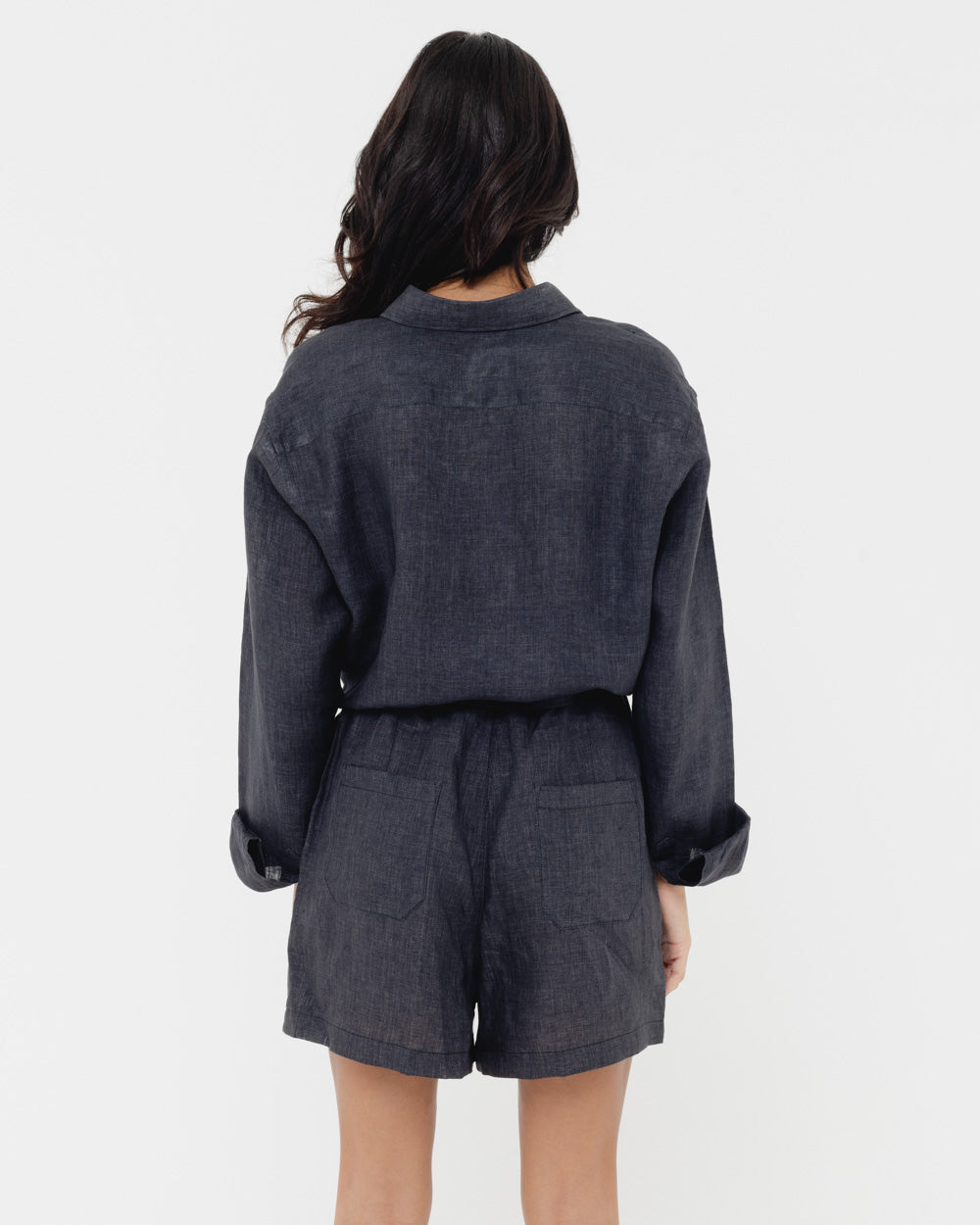 Shadow Black - 100% Linen Shirt