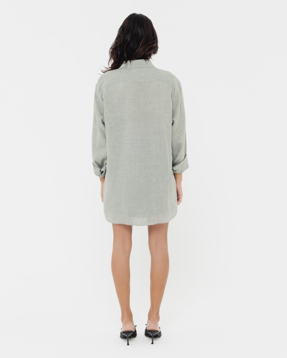 Stone Grey - 100% Linen Shirt