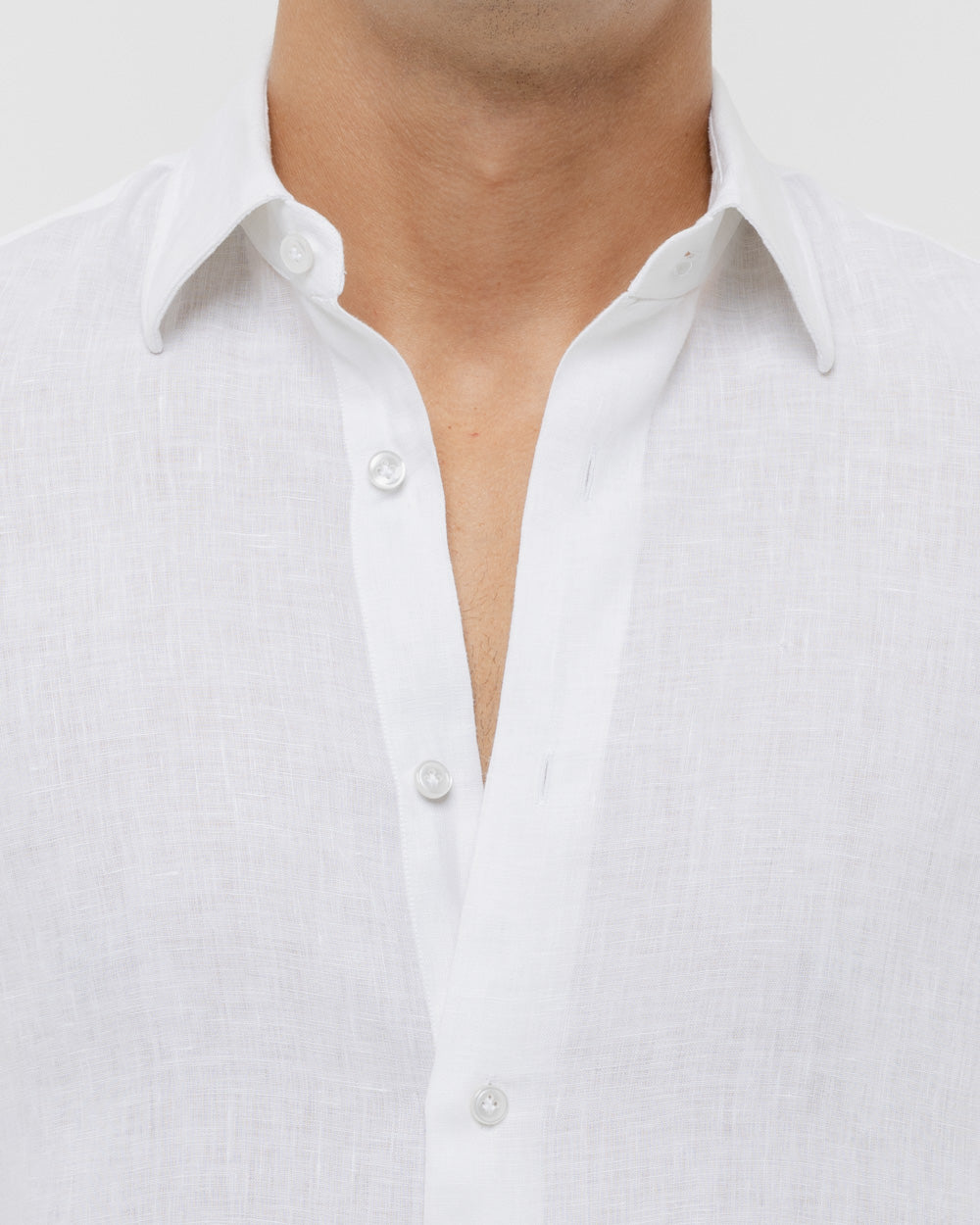 Pure White - 100% Linen Shirt