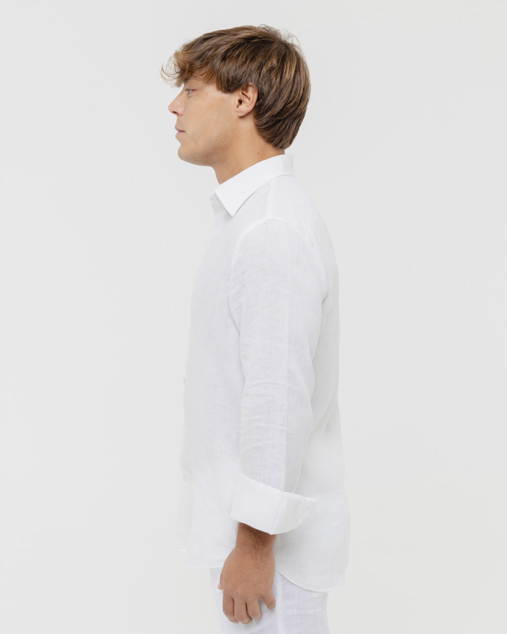 Pure White - 100% Linen Shirt