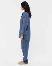 Capri Blue - 100% Linen