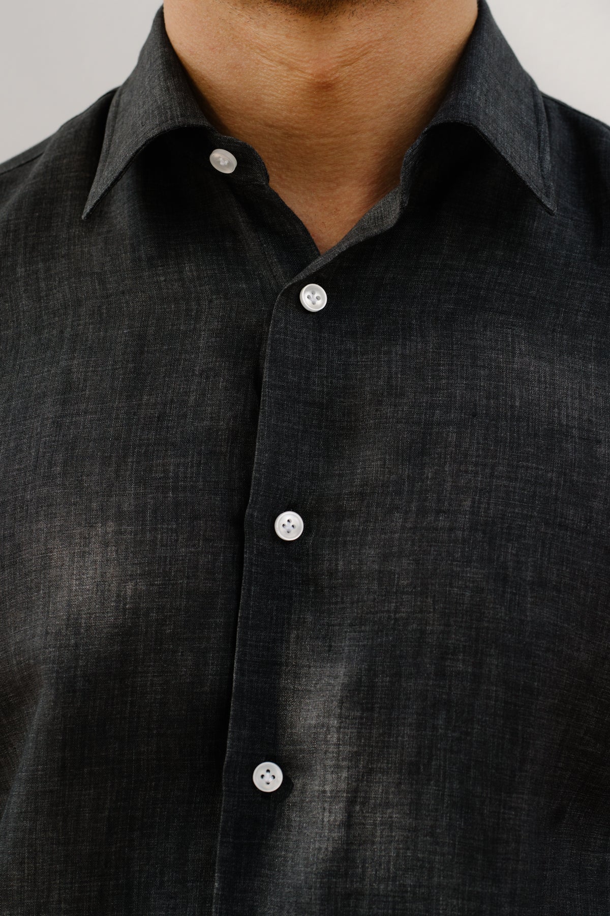 Shadow Black - 100% Linen Shirt