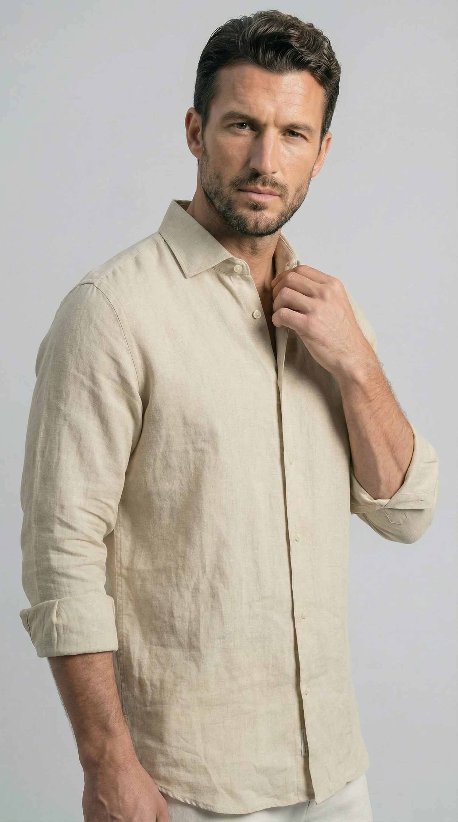 Sand Beige - 100% Linen