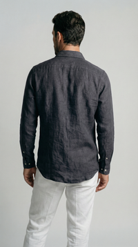 Shadow Black - 100% Linen