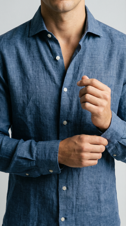 Capri Blue - 100% Linen