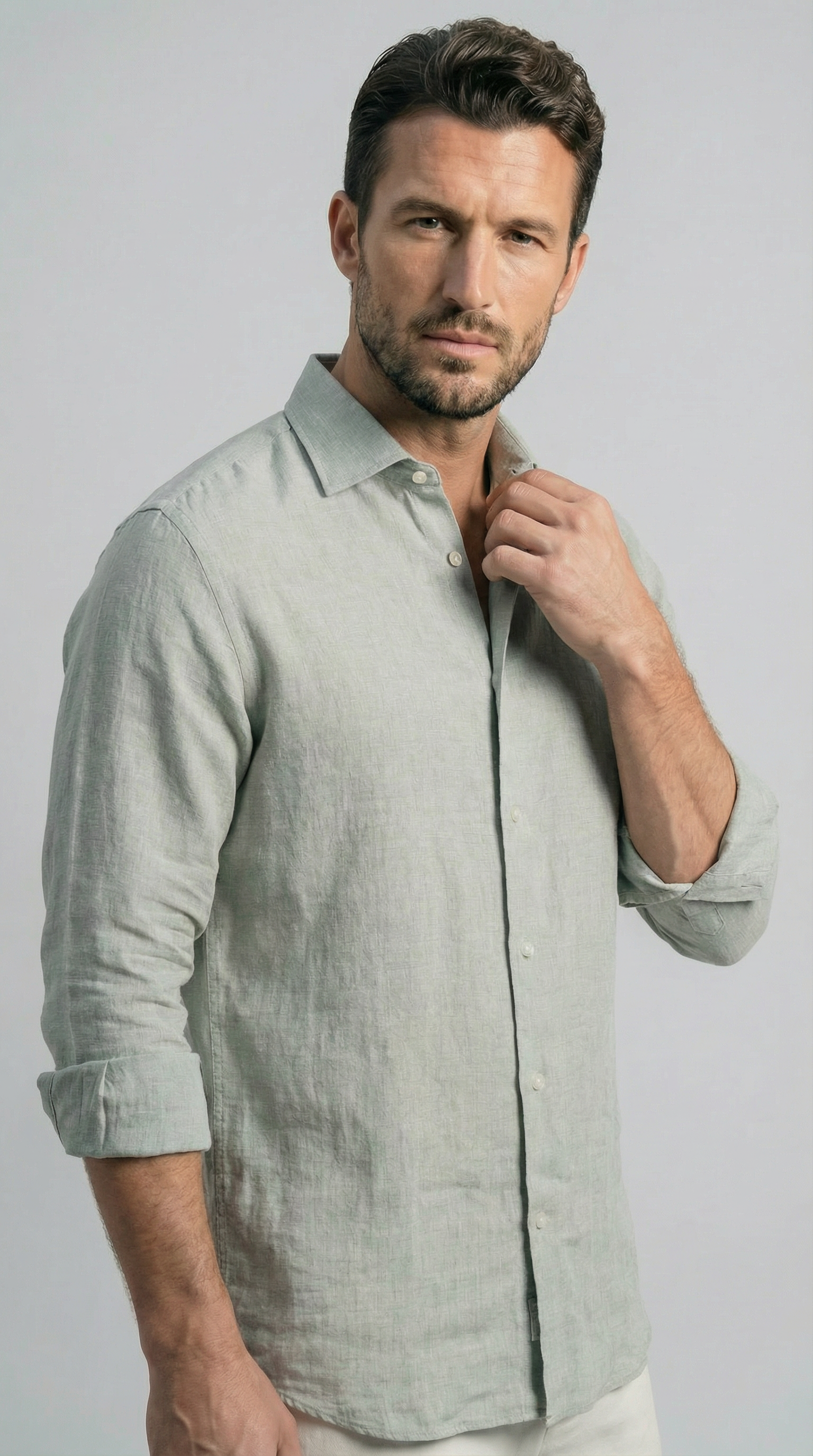 Stone Grey - 100% Linen