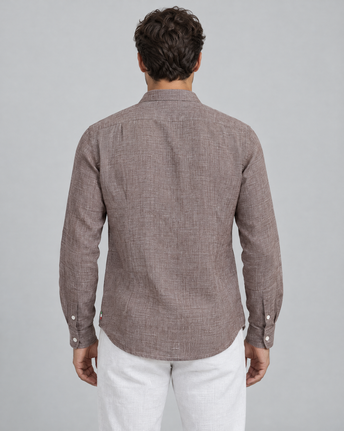 vesuvio positano linen shirt, back view