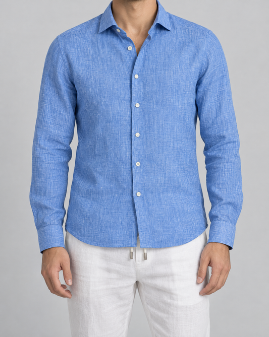 cielo positano linen shirt, front view