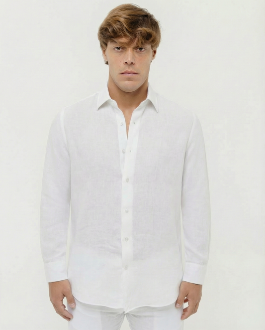 Pure White - 100% Linen