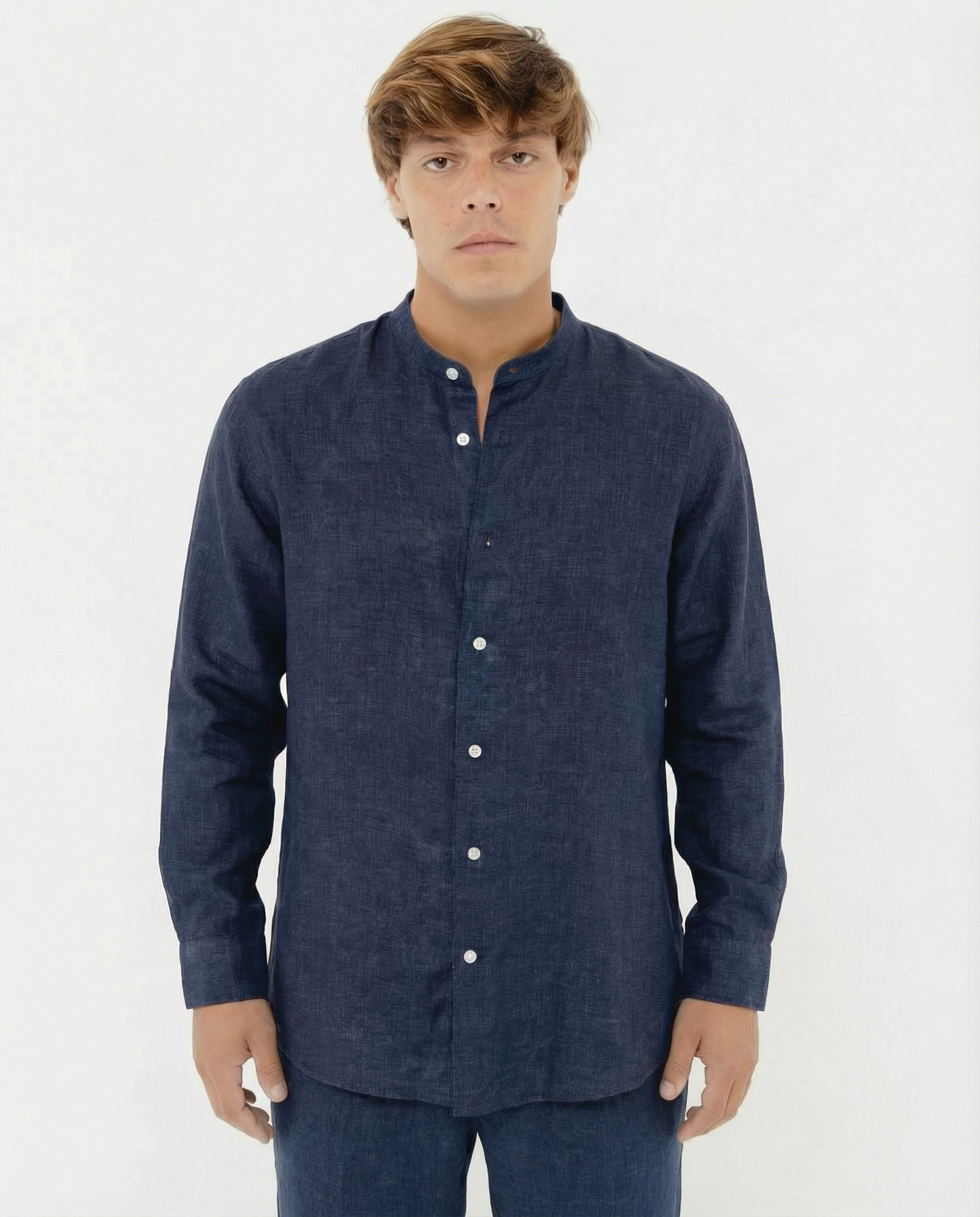 Capri Blu Mandarin - 100% Linen