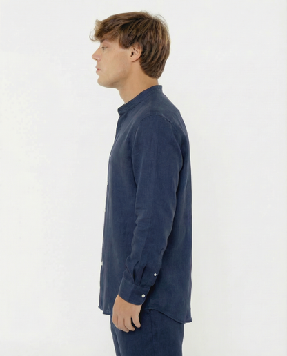 Capri Blu Mandarin - 100% Linen