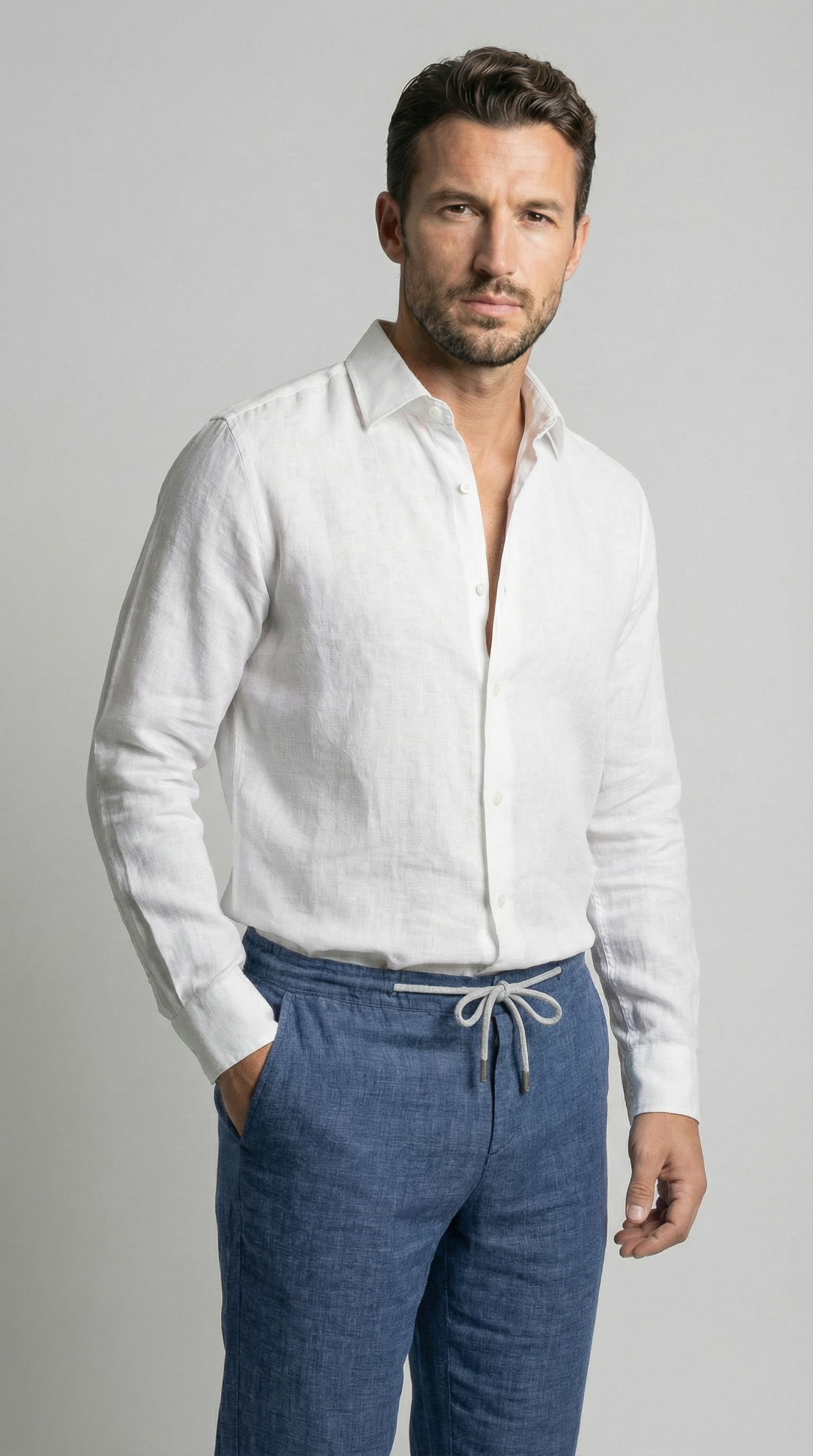 Pure White - 100% Linen
