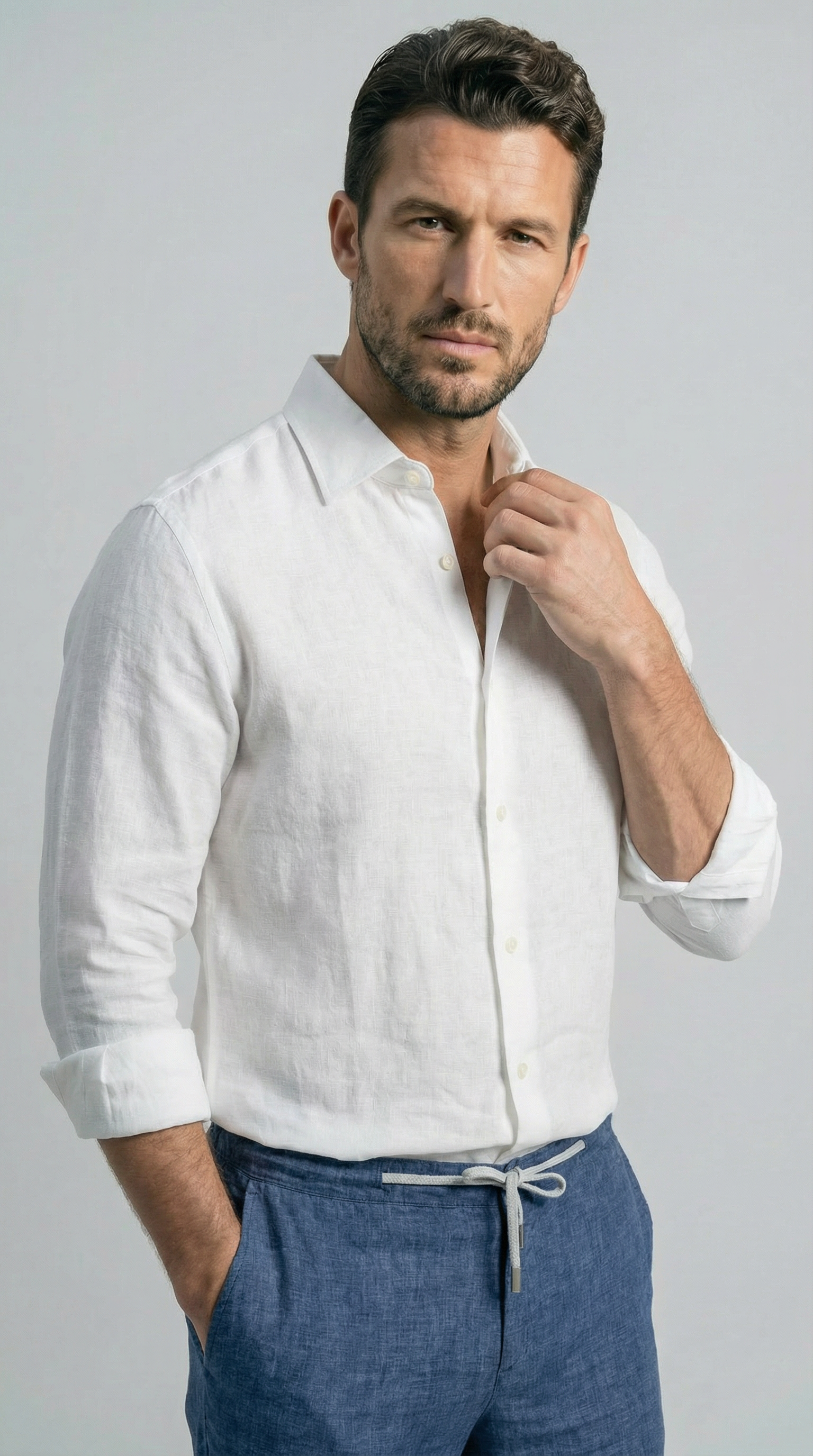 Pure White - 100% Linen